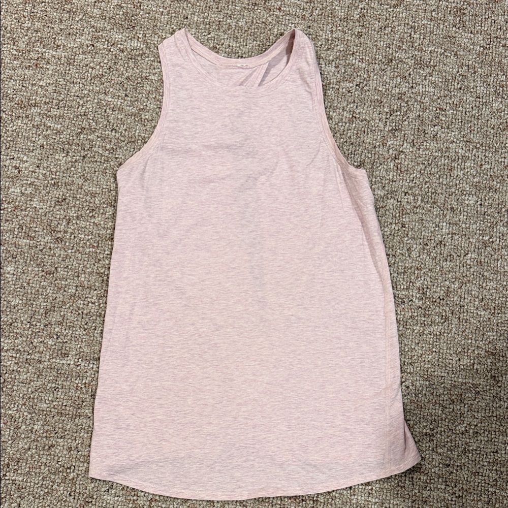 Lululemon Athletica Light Pink Open Back Tank Top